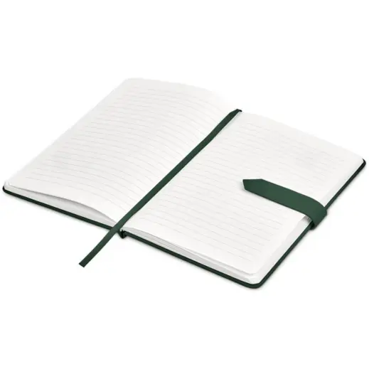 Altitude Emperor A5 Hard Cover Notebook Dark Green Open